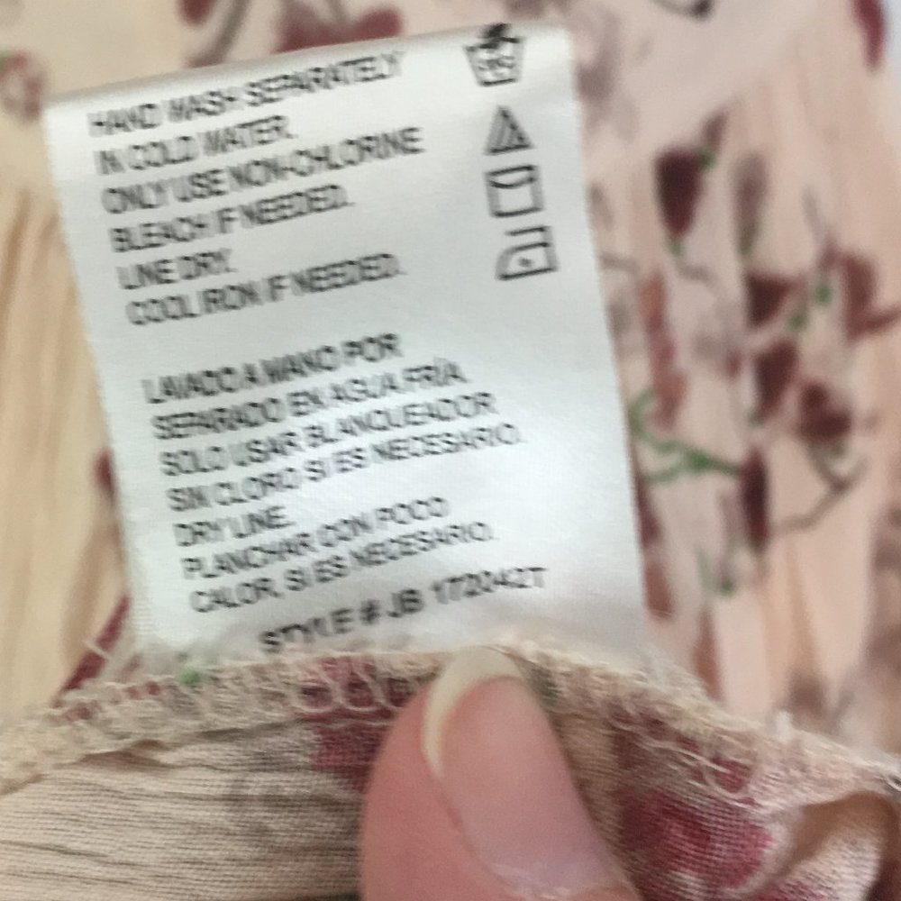 Patrons of Peace Cream Floral A-Line Maxi Dress, Ruffle Sleeve, 36 Bust 26 Waist - Picture 8 of 10
